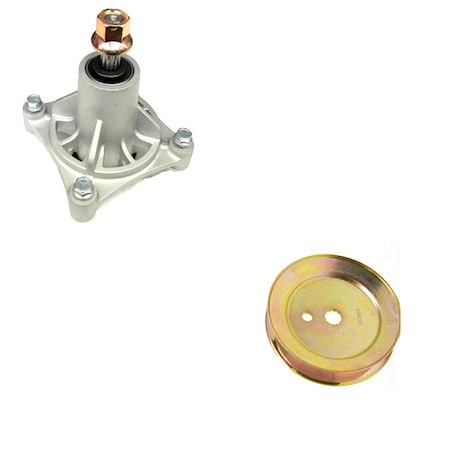 Aic Replacement Parts Spindle & Pulley Kit 604214 603988 Fits Hustler Raptor 52 Decks KT-LAS20-0152-RAP